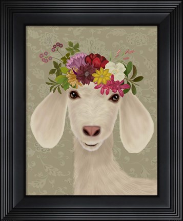 Framed Goat Bohemian 2 Print
