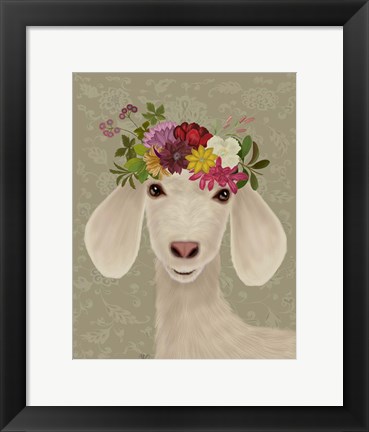 Framed Goat Bohemian 2 Print