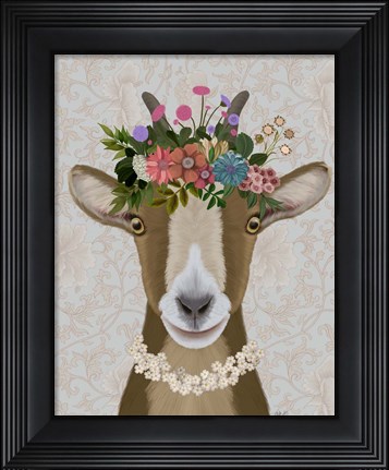 Framed Goat Bohemian 3 Print