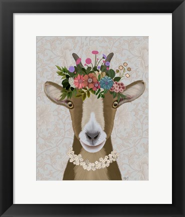 Framed Goat Bohemian 3 Print