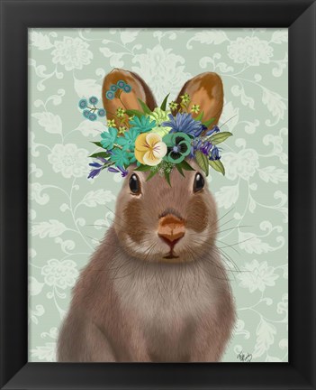 Framed Rabbit Bohemian Print