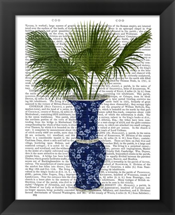 Framed Chinoiserie Vase 8, With Plant Book Print Print