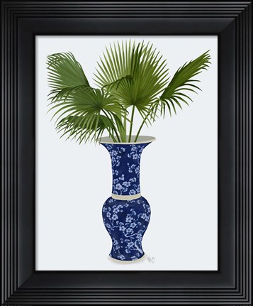 Framed Chinoiserie Vase 8, With Plant Print