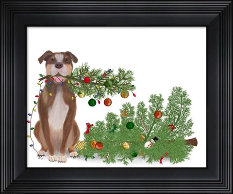 Framed Christmas Des - Broken Tree Print