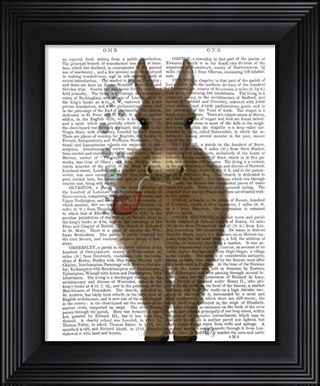 Framed Donkey Bubble Pipe, Full Book Print Print