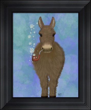 Framed Donkey Bubble Pipe, Full Print