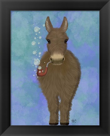 Framed Donkey Bubble Pipe, Full Print