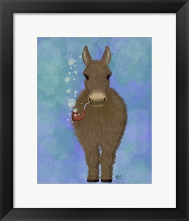 Framed Donkey Bubble Pipe, Full Print