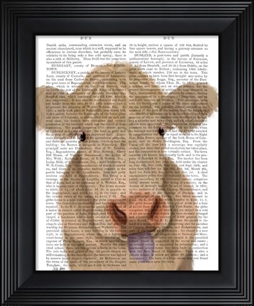 Framed Funny Farm Cow 1 Book Print Print