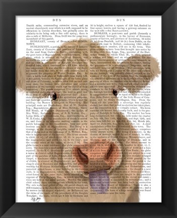 Framed Funny Farm Cow 1 Book Print Print