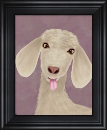Framed Funny Farm Goat 1 Print