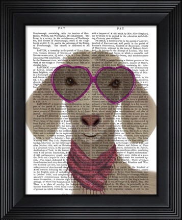 Framed Goat Heart Glasses Book Print Print