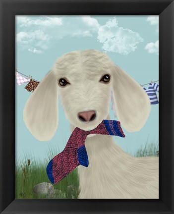 Framed Goat Sock Lunch Print