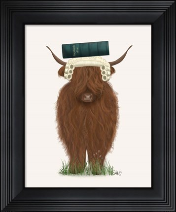 Framed Highland Cow Lawyer Print