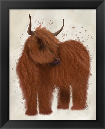 Framed Highland Cow 2, Full Print