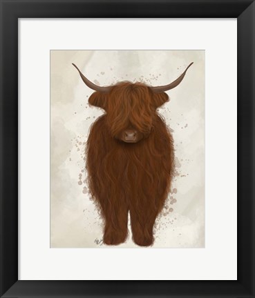 Framed Highland Cow 3, Full Print