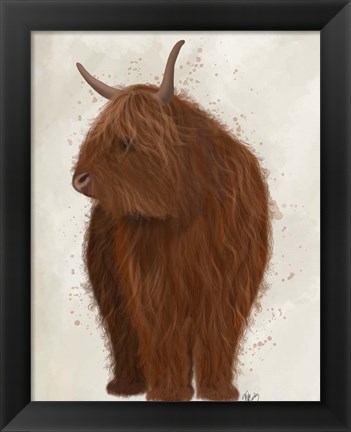 Framed Highland Cow 4, Full Print