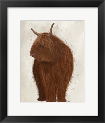 Framed Highland Cow 4, Full Print