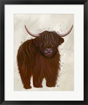 Framed Highland Cow 5, Full Print