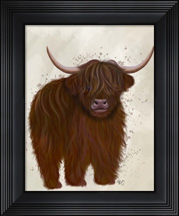Framed Highland Cow 5, Full Print