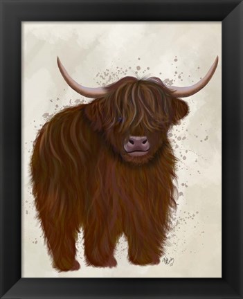 Framed Highland Cow 5, Full Print