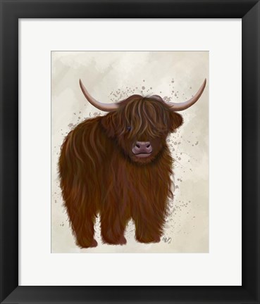 Framed Highland Cow 5, Full Print