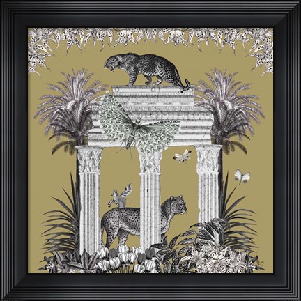 Framed Livoris Feritas Leopard Design, Square Print