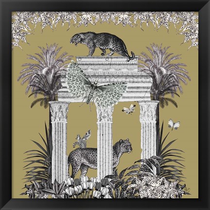 Framed Livoris Feritas Leopard Design, Square Print