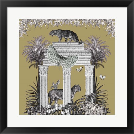 Framed Livoris Feritas Leopard Design, Square Print