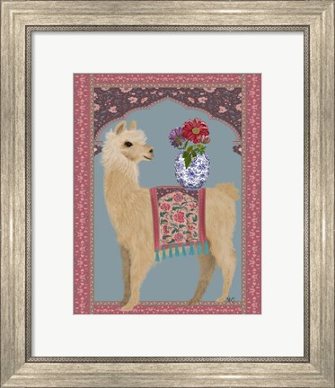 Framed Llama Chinoiserie 3 Print