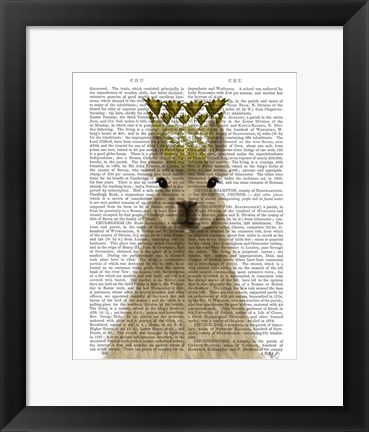 Framed Llama Queen Book Print Print