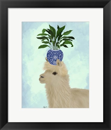 Framed Llama Aspidistra Print