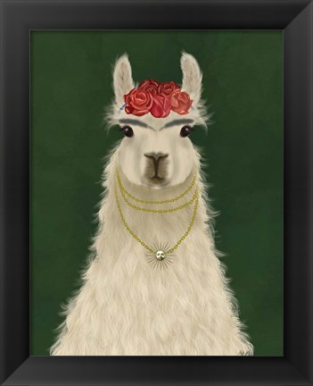 Framed Llama F Print