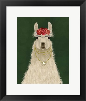 Framed Llama F Print