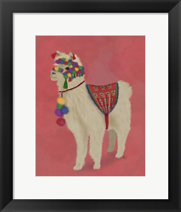 Framed Llama Traditional 2, Full Print