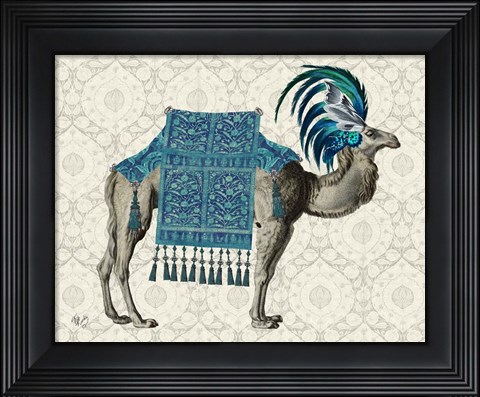 Framed Niraj Camel, Blue Print
