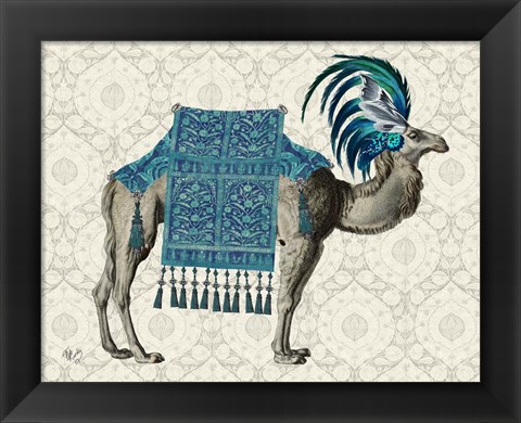 Framed Niraj Camel, Blue Print