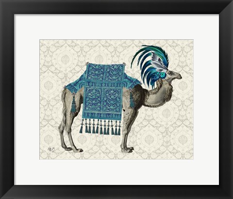 Framed Niraj Camel, Blue Print