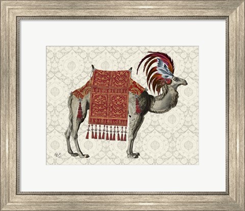 Framed Niraj Camel, Red Print