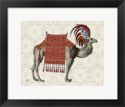 Framed Niraj Camel, Red Print