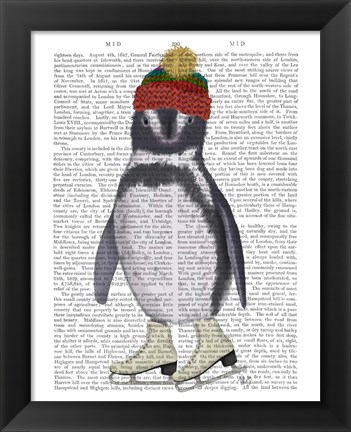 Framed Penguin Ice Skating Book Print Print