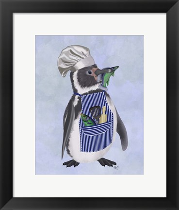 Framed Penguin Chef Print