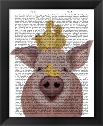 Framed Pig and Ducklings Book Print Print