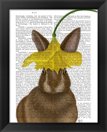 Framed Daffodil Rabbit Book Print Print