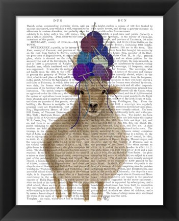 Framed Sheep with Wool Hat, Full Book Print Print