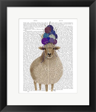 Framed Sheep with Wool Hat, Full Book Print Print