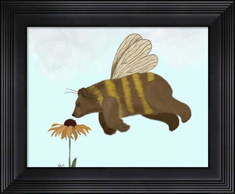 Framed Bear Bee Print