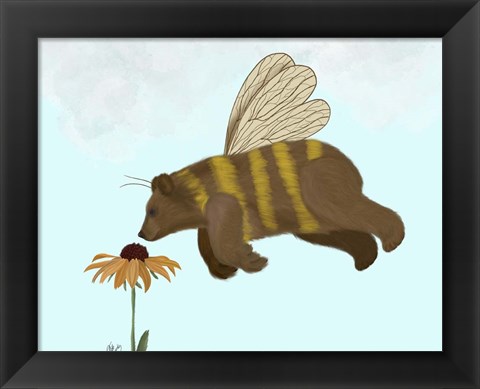 Framed Bear Bee Print