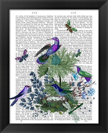 Framed Tropical Birds Nest 1 Book Print Print