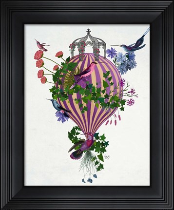 Framed Bird Balloon 1 Print